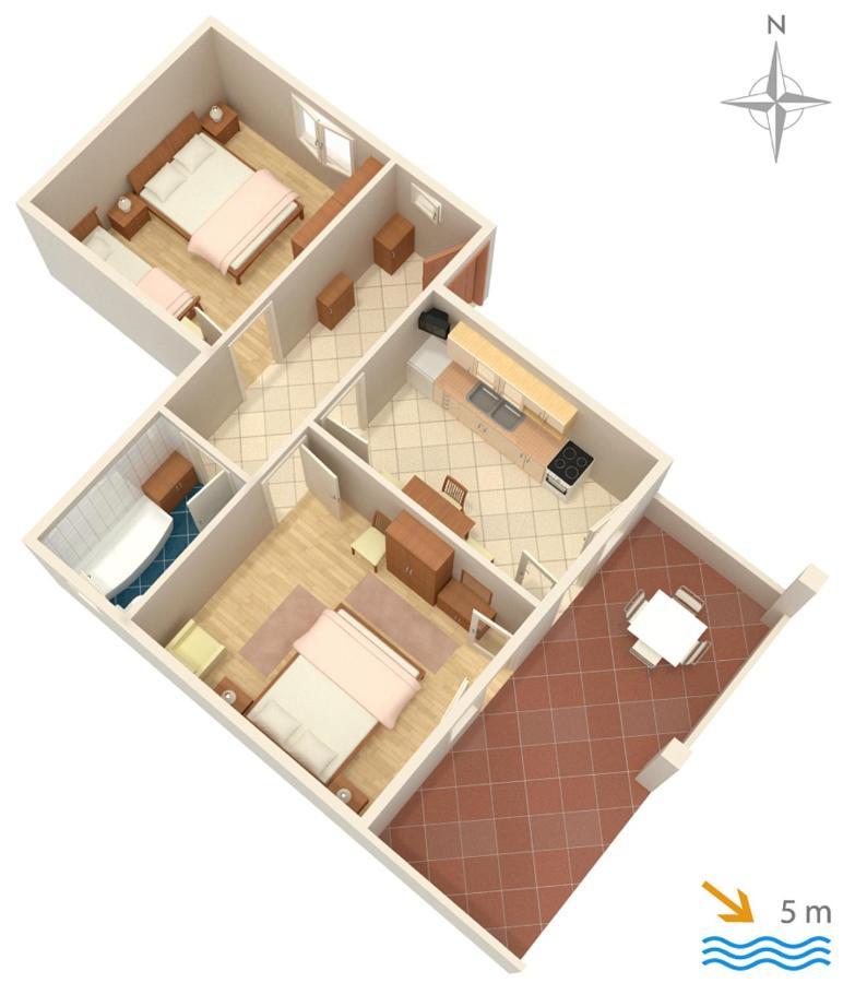 Apartments By The Sea Mandre, Pag - 4093 Kolan Exterior foto
